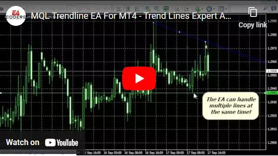 MQL Trendline EA For MT4 - Trend Lines Expert Advisor